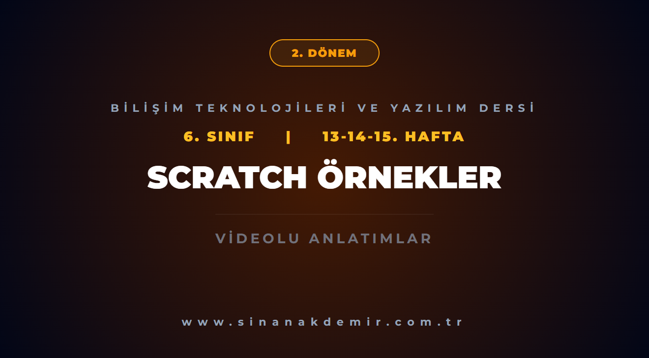 Scratch 6. Sınıf
