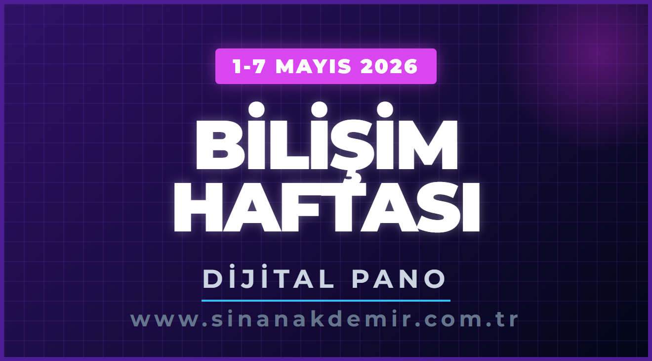 Bilişim Haftası Dijital Pano