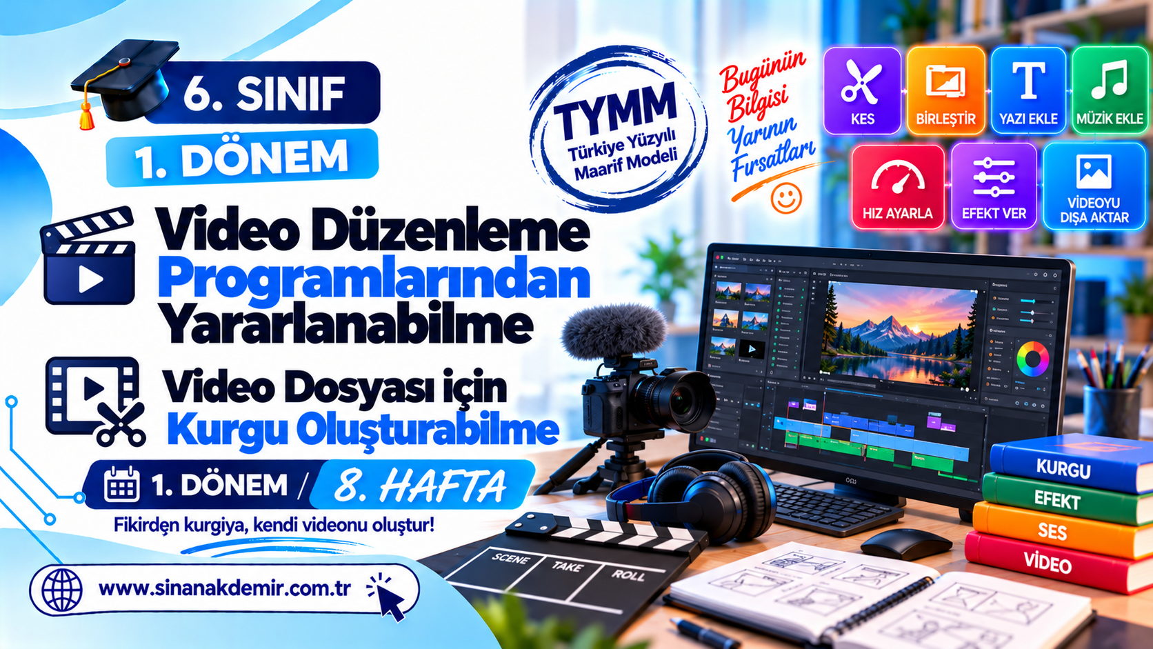 Video Düzenleme Programlarına Giriş – 8. Hafta