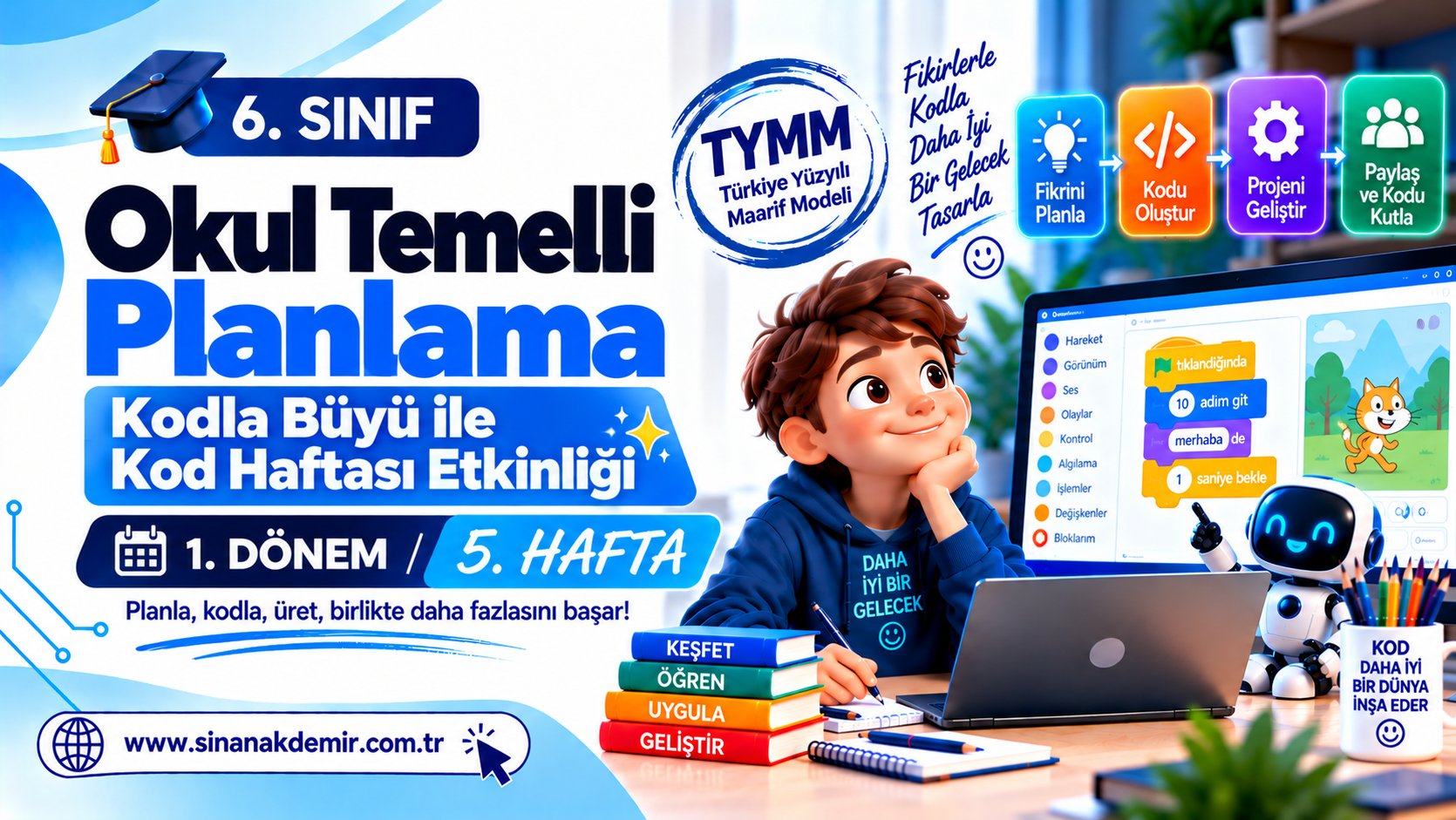 Okul Temelli Plan | Kodla Büyü ile Kod Haftası Etkinliği – 5. Hafta