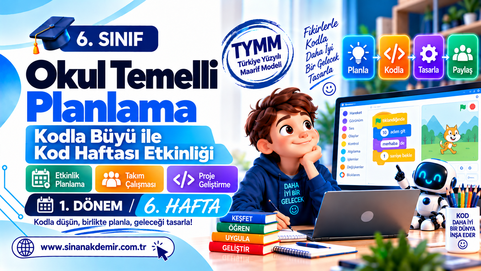 Okul Temelli Plan | Kodla Büyü ile Kod Haftası Etkinliği – 5. Hafta